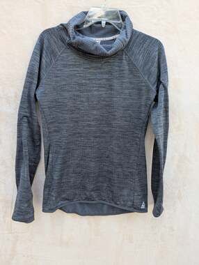 Reebok Women's Athletic Cowl Neck Long Sleeve Pullover Performance Shirt